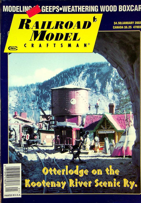 Railroad Model Craftsman Magazine January 2002 Vol 70 No 8 Rootenay River Scenic