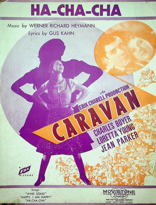 Ha Cha Cha Sheet Music Werner Richard Heymann Piano Vocal 1934 Caravan Song 1