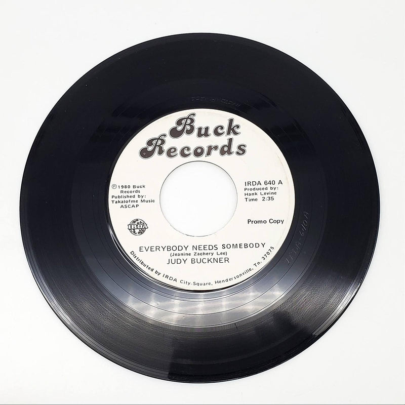Judy Buckner Everybody Needs Smebody Single Record Buck Records 1980 PROMO 1