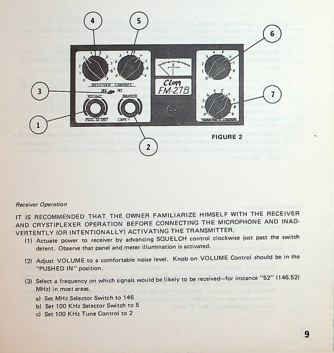 Clegg International Transceivers FM-27 B Owner Manual w/ Additional Schematics