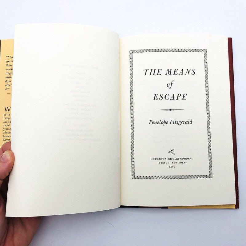 The Means of Escape Hardcover Penelope Fitzgerald 2000 20th Century England Life 7