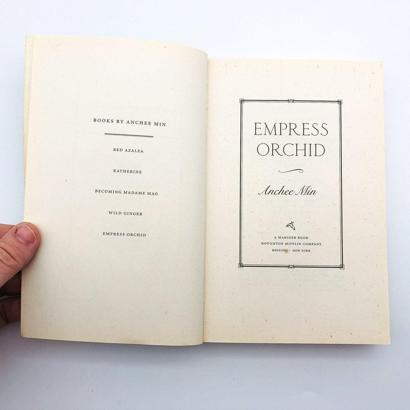 Empress Orchid Paperback Anchee Min 2005 Chinese Empresses Dowager Guangxu 6