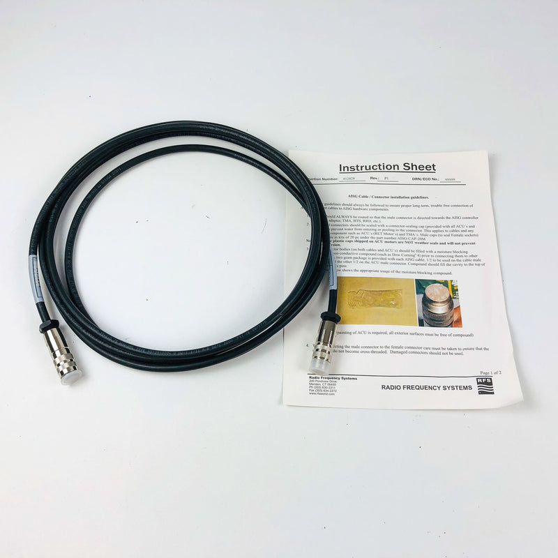 RFS CA040-7 AISG 2.0 Cable 4 Meters Radio Frequency Systems Male To Female NOS
