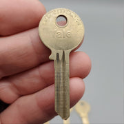 5x Yale RN12 1/2 Key Blanks JB Keyway Nickel Silver 6 Pin NOS 1