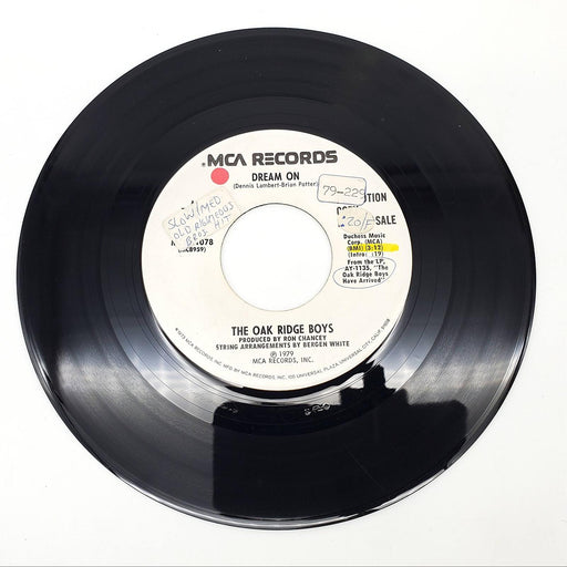 The Oak Ridge Boys Dream On Single Record MCA Records 1979 MCA-41078 PROMO 2