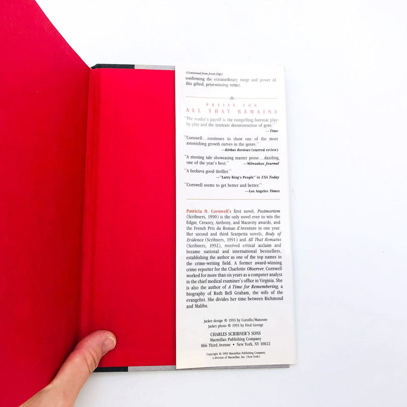 Cruel and Unusual Hardcover Patricia D. Cornwell 1993 1st Edition Coroner Death 11