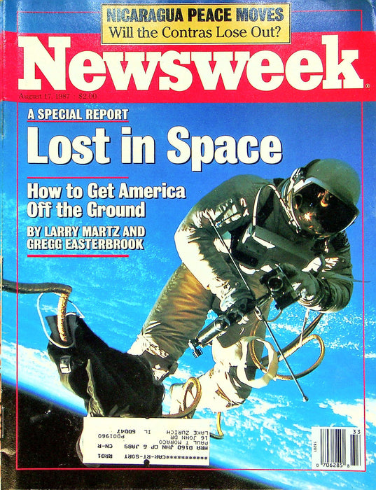 Newsweek Magazine August 17 1987 NASA US Space Program Troubles Repairs Success