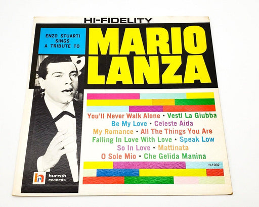 Enzo Stuarti Enzo Stuarti Sings A Tribute To Mario Lanza 33 RPM LP Record Hurrah 1