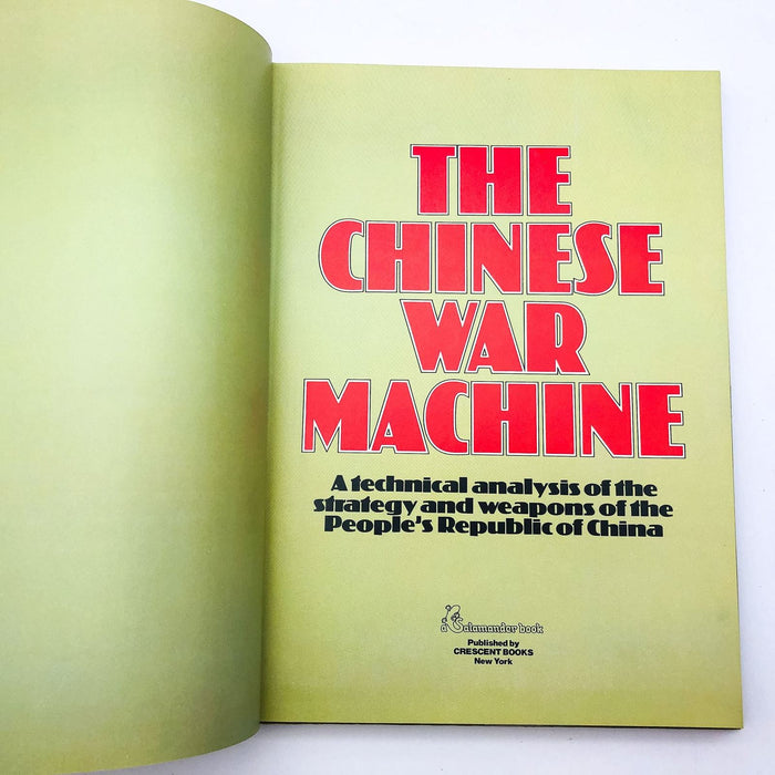 The Chinese War Machine Hardcover Dr James Dornan 1979 1st Edition Armed Forces 6