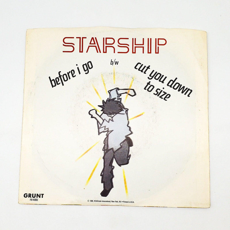 Starship Before I Go / Cut You Down To Size 45 RPM Single Record Grunt 1986 1