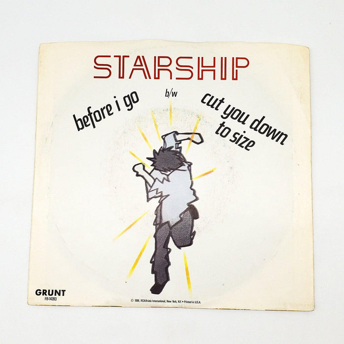 Starship Before I Go / Cut You Down To Size 45 RPM Single Record Grunt 1986 1