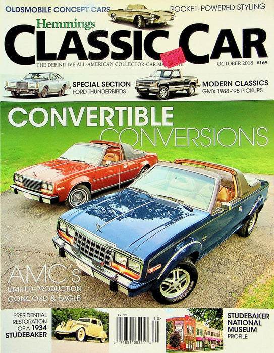 Hemmings Classic Car Magazine October 2018 Vol 15 # 1 Convertible Conversions