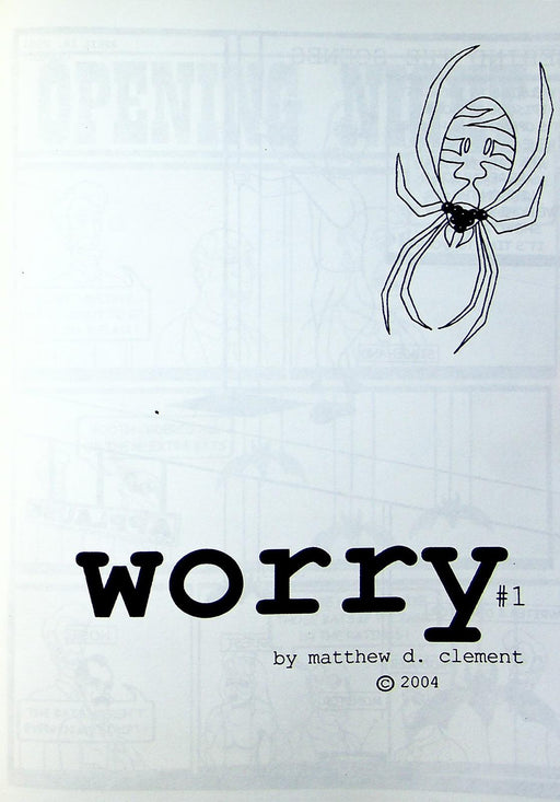 Worry Comix Zine Matthew Clement April 2004 2