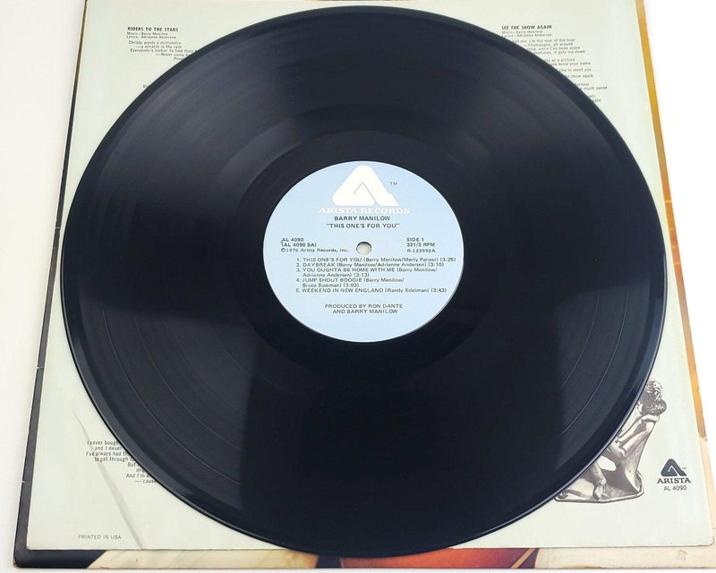 Barry Manilow This One's For You 33 RPM LP Record Arista 1976 AL 4090 6