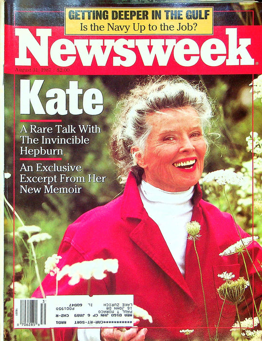 Newsweek Magazine August 31 1987 Katharine Hepburn Movie Star Actress Memoir