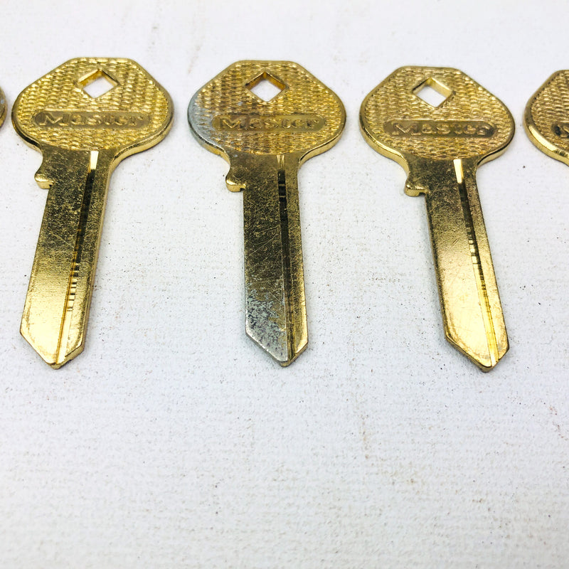 5x Master Lock 170K Key Blanks Vintage Padlock Uncut New Old Stock NOS