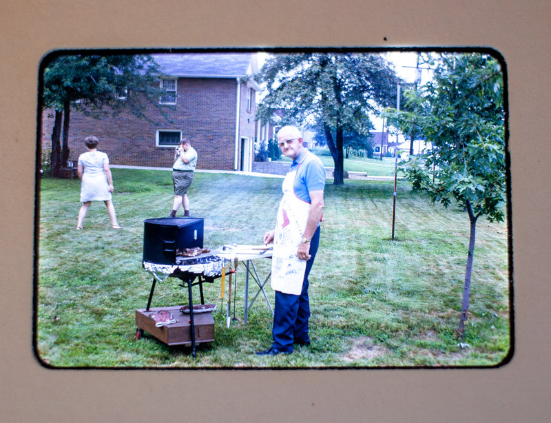 Vintage 35mm Photo Transparency Slides - Graduation Cookout 1970 | Lot of 3