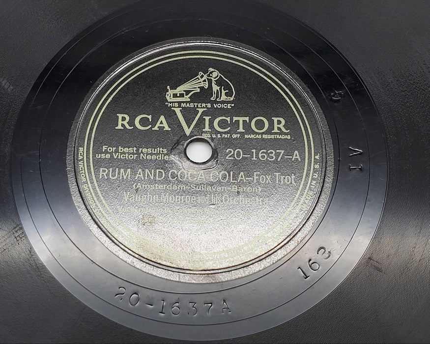 Vaughn Monroe And His Orchestra Rum And Coca-Cola Single Record 1945 1