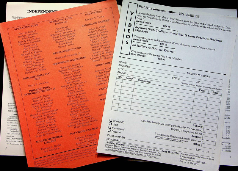 Pensylvania Trolley Museum Annaul Report 1996 Car 5326 Used Maintenance Pit