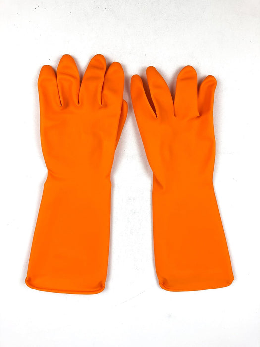 PIP 47-L210T Latex Extra Long Chemical Resistant Work Gloves 18 Mil SZ L 12pk 2