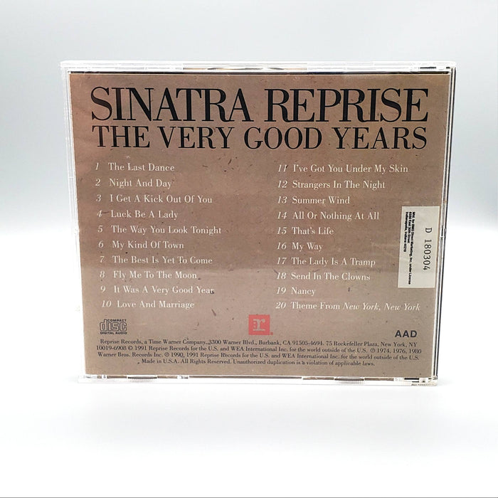 Frank Sinatra Sinatra Reprise: The Very Good Years Album CD Reprise Records 1991 2