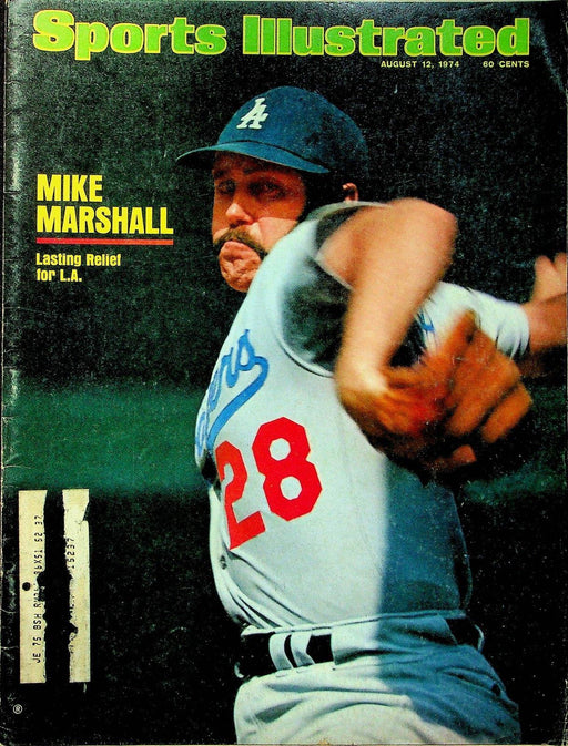 Sports Illustrated Magazine August No 7 1974 Mike Marshall Lasting Relief for LA 1