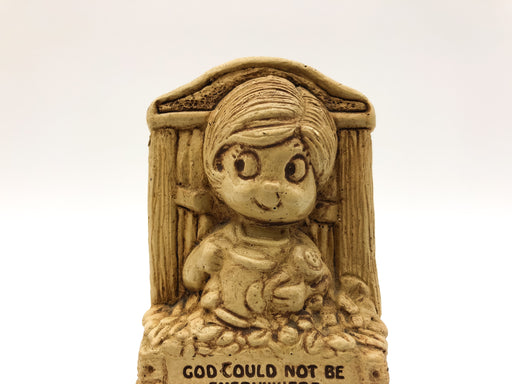 Vintage Paula Figurine God Cannot Be Everywhere Created Mothers Mom Retro Gift 2