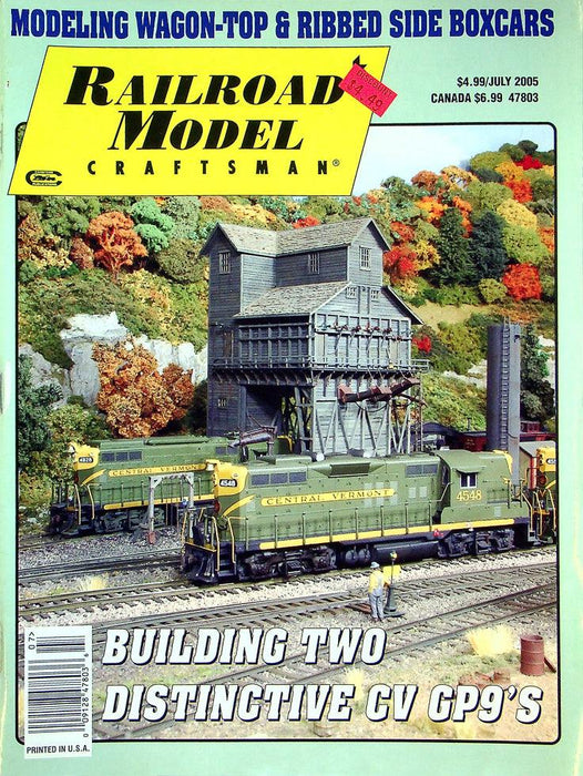 Railroad Model Craftsman Magazine July 2005 Vol 74 No 2 Two Distinctive CV GP9's