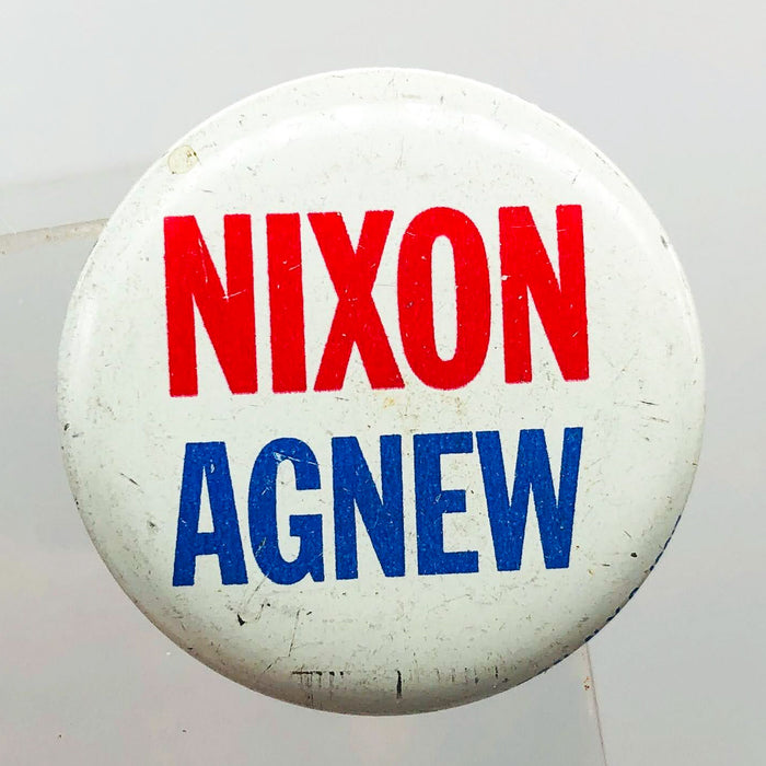 Nixon Agnew Button 1.25" Political Pin Presidential Campaign Feeley & Wheeler 2