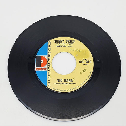 Vic Dana I Love You Drops / Sunny Skies Single Record Dolton Records 1966 PROMO 2