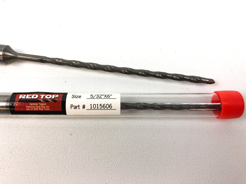 Rotary Hammer Drill Bit 5/32"x6" SDS Plus Carbide Tipped Concrete Masonry 2pk 2