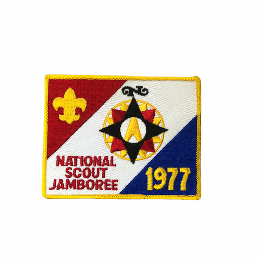 Boy Scouts of America BSA National Scout Jamboree Patch 1977 Med. Glue Back 3.5" 2