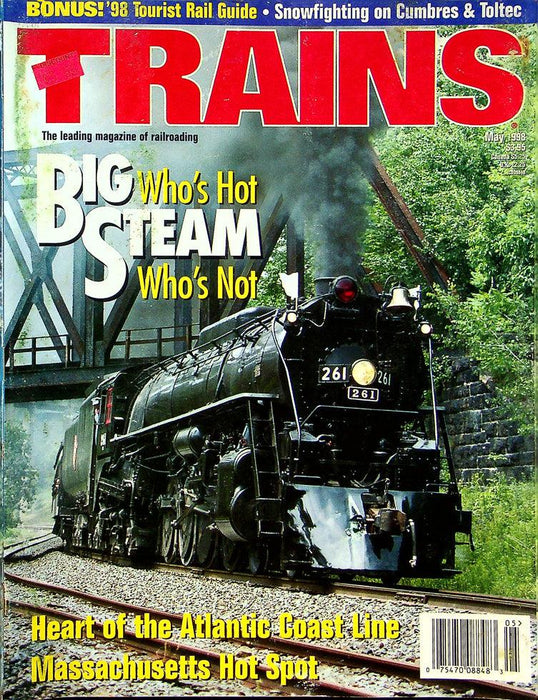 Trains Magazine May 1998 Vol 58 No 5 Atlantic Coast Line Massachusetts Hot Spot