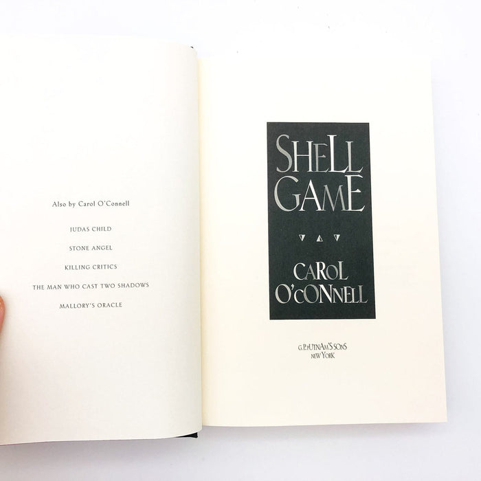 Shell Game Hardcover Carol O'Connell 1999 Psychological Thriller 1st Edition 7