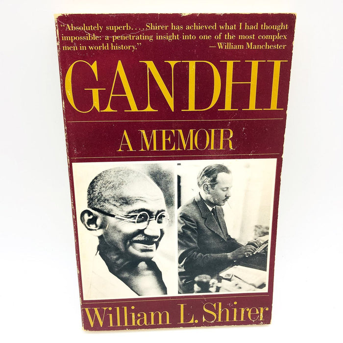 Gandhi A Memoir Paperback William L. Shirer 1980 India Statesman Nationalist 1