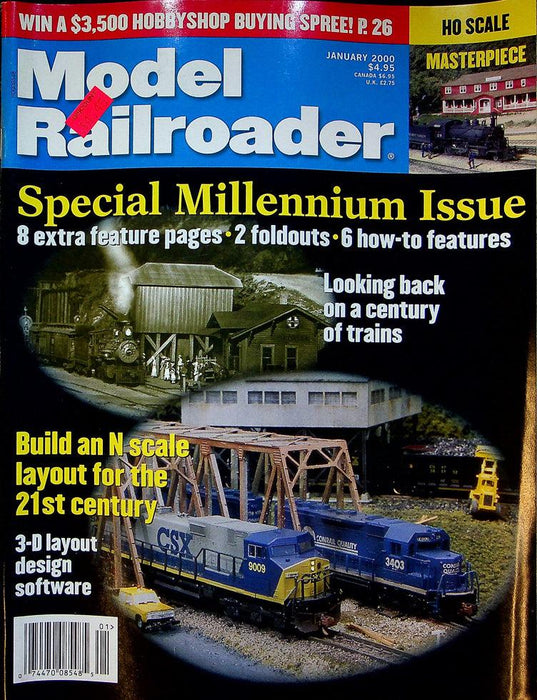 Model Railroader Magazine January 2000 Vol 67 No 1 Special Millennium Issue