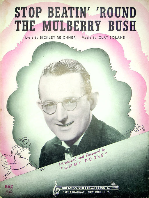 Vintage Sheet Music Stop Beatin' 'Round The Mulberry Bush Tommy Dorsey 1938 1