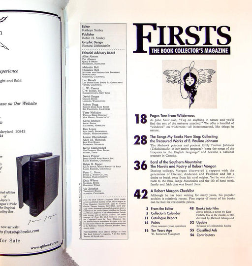 Firsts Magazine March 2009 Vol 19 No 3 Robert Morgan 2