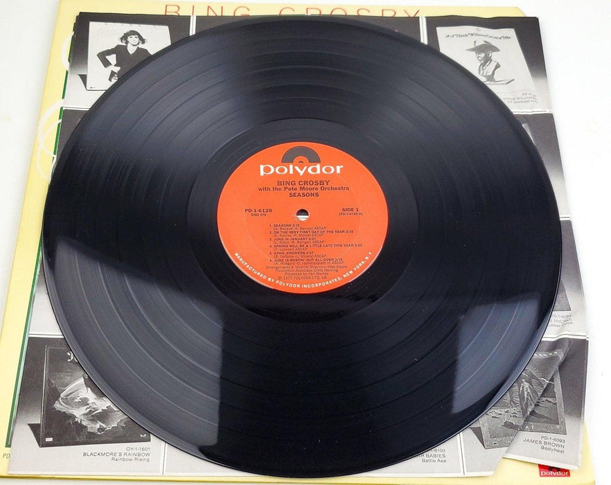 Bing Crosby & Pete Moore Orchestra Seasons 33 RPM LP Record Polydor 1977 6
