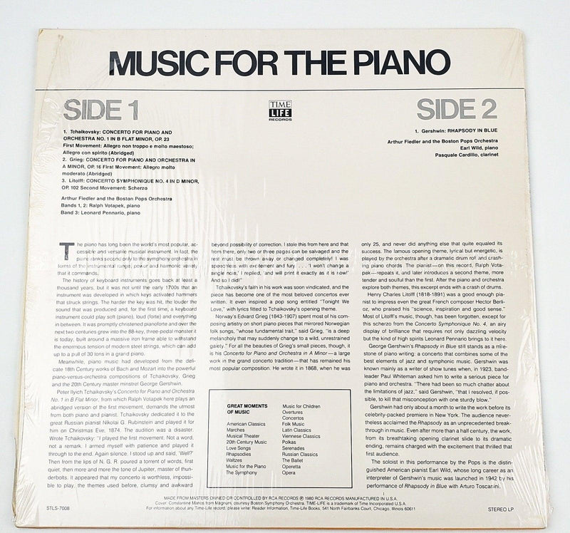 The Boston Pops Orchestra Great Moments Of Music, Vol 8 Record 33 RPM LP 2