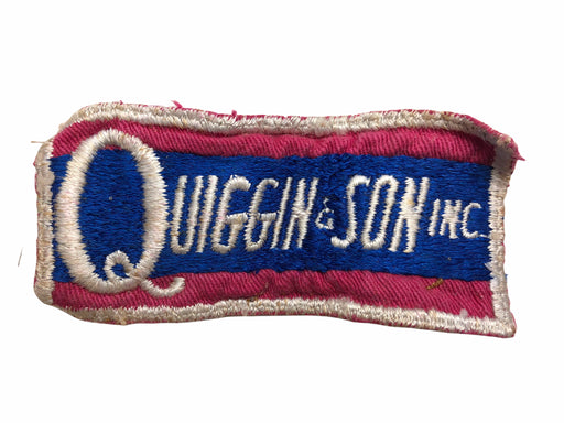 Vintage Quiggin & Son Inc Euclid OH Shirt Patch Business Repair Gas Incinerator 1