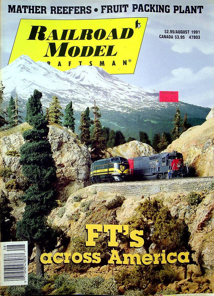 Railroad Model Craftsman Magazine August 1991 Vol 60 No 3 FT's Across America