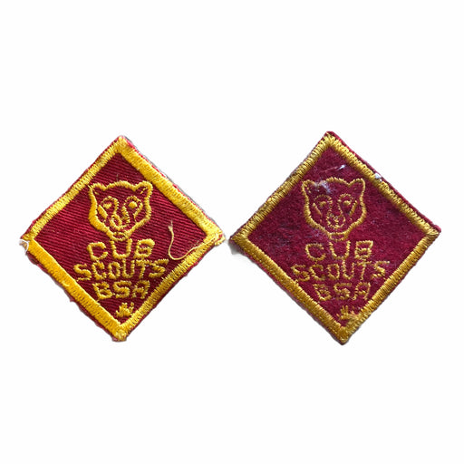 Boy Scouts Cub Scouts of America Rank Insignia Patch Bear 1950-1960s Twill Felt 1