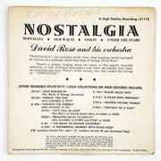 David Rose Nostalgia Vol 1 Record 45 RPM EP X1112 MGM 1954 2
