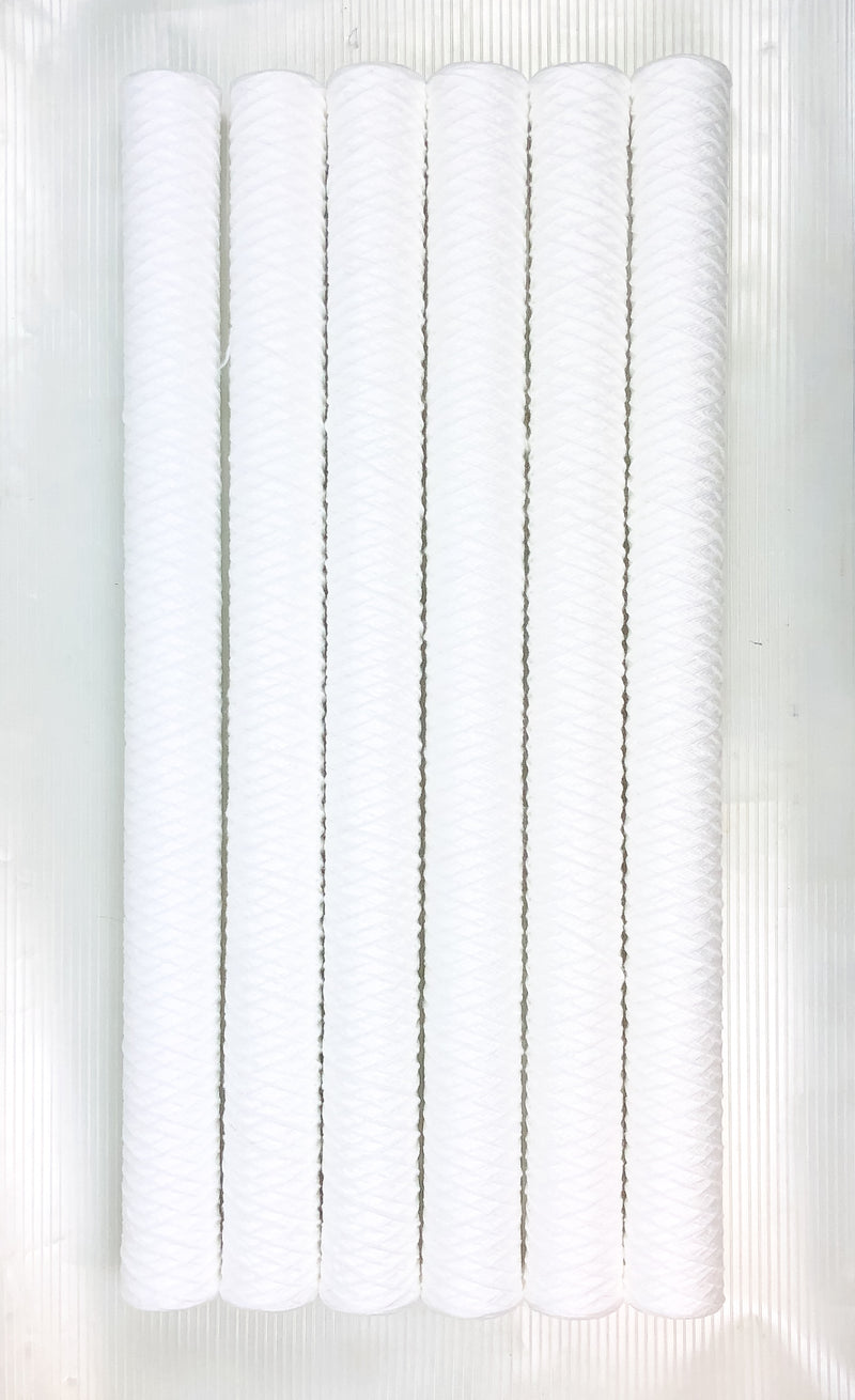6pk String Wound Filter Cartridge 30"x2.5" 1 Micron Parker M39R30S Sediment