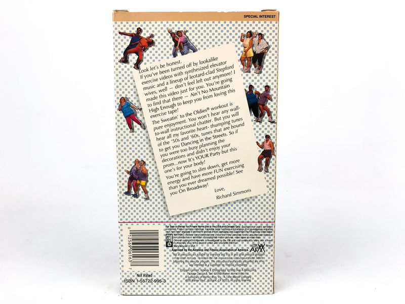 Richard Simmons Sweatin' to the Oldies VHS Tape 1988 Warner Home Video