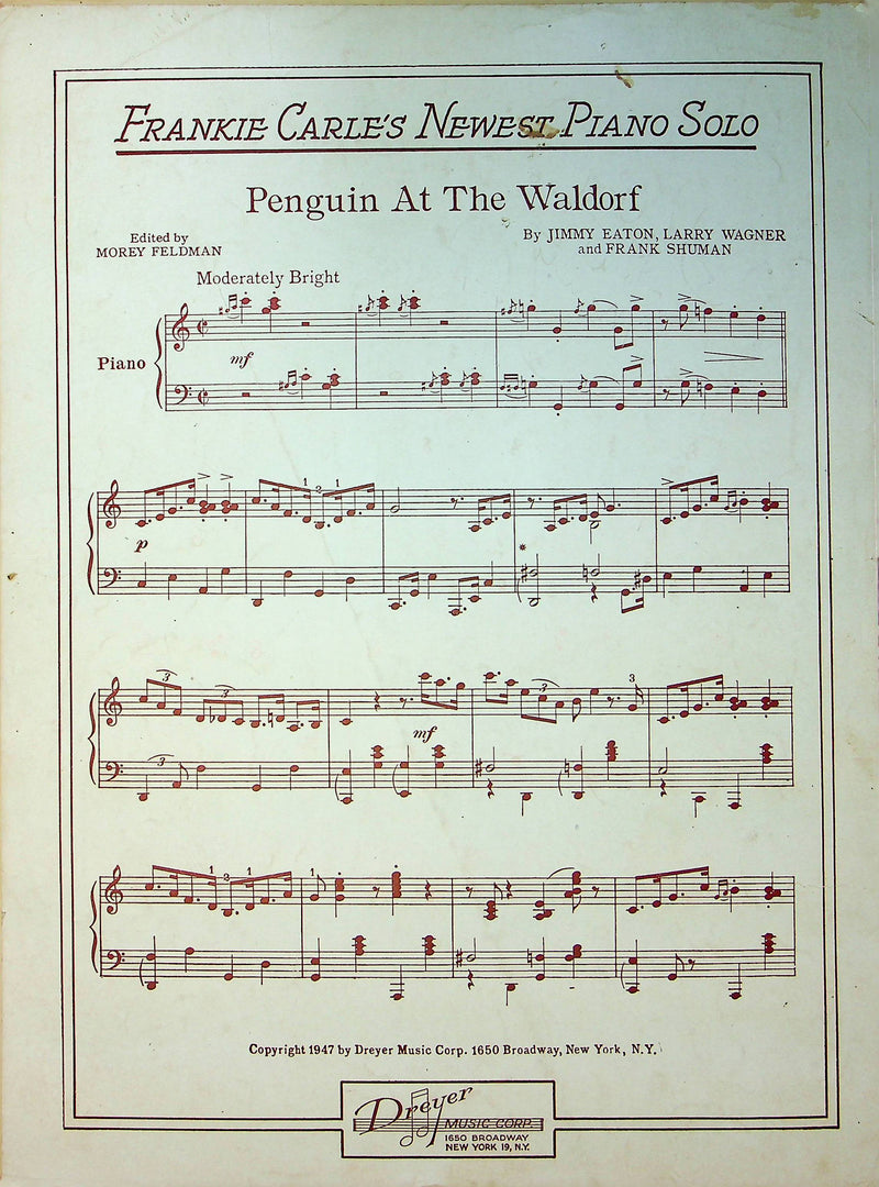 Ken Griffin Sheet Music You Can't Be True Dear Gerhard Ebeler Hans Otten 1948 4
