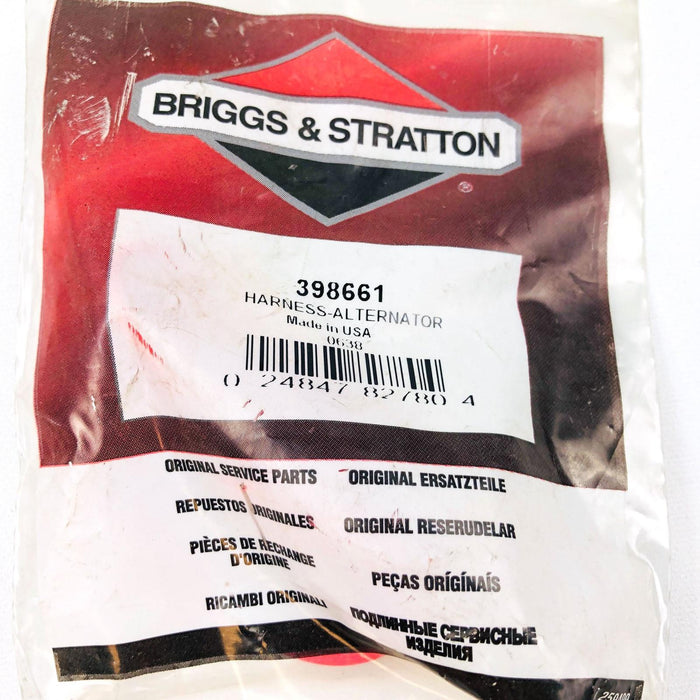 Briggs and Stratton 398661 Alternator Harness Genuine OEM New NOS Replace 691237