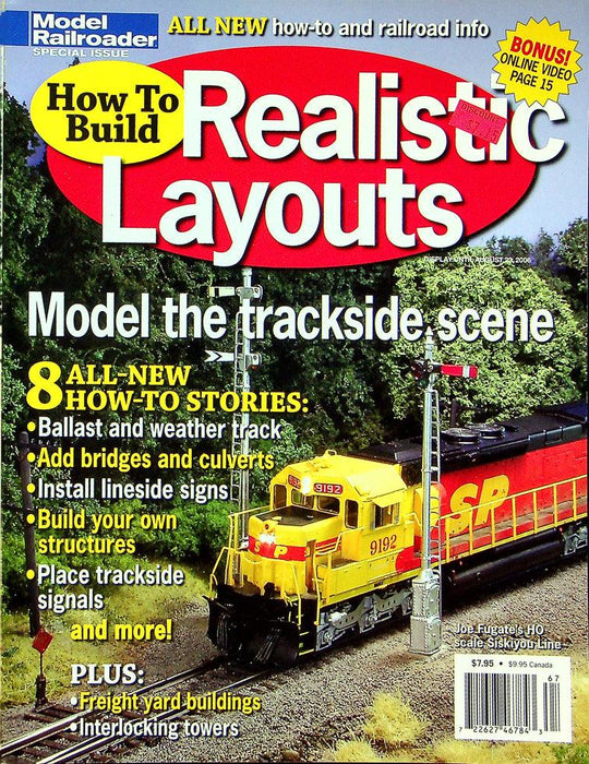 Model Railroader Magazine August 2006 No Model The Trackside Scene