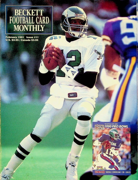 Beckett Football Magazine February 1991 # 11 Randall Cunningham Neal Anderson 1